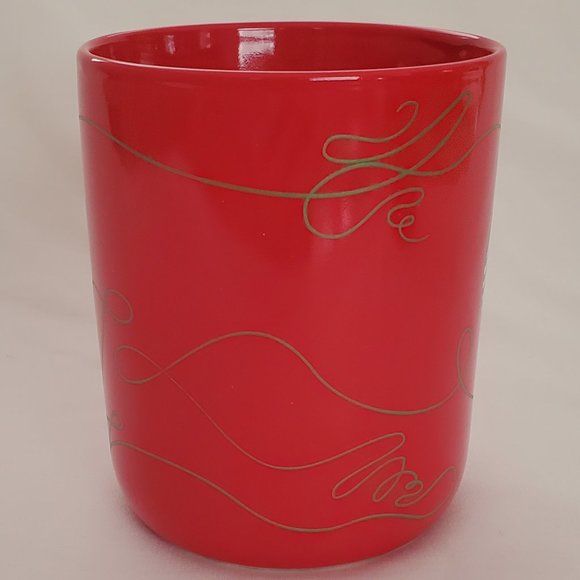 Starbucks Holiday Coffee Mug Red with Gold Swirl 2020 - Picture 4 of 6